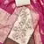 Women's cream  chanderi embroidered handwork unstitched dress material