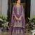 Tansu orchid light purple embroidered chinon kurta sets