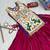 Pink navratri kutchi embroidery work kurti with lehenga