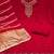 Women's red silk embroidered unstitched dress material