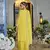 Farz sunshine light yellow embroidered chinon kurta sets