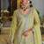 Farz sunshine light yellow embroidered chinon kurta sets