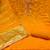 Women's yellow silk embroidered unstitched dress material