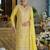 Farz sunshine light yellow embroidered chinon kurta sets