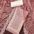 Women's mauve premium roman cotton embroidered handwork unstitched dress material