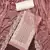 Women's mauve premium roman cotton embroidered handwork unstitched dress material
