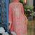 Farz  rose pink embroidered chinon kurta sets