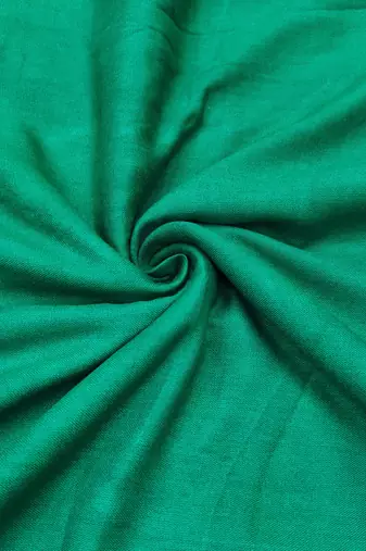 Women's green silk embroidered unstitched dress material