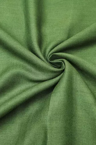 Women's green banarasi cotton digital print & hand work unstitched dress material