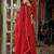Triyaksha sindoori red embroidered chinon kurta sets