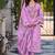 Kaynat lavender light lavender embroidered blended kurta sets