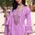 Kaynat lavender light lavender embroidered blended kurta sets