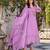 Kaynat lavender light lavender embroidered blended kurta sets