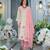Kaynat soft pink embroidered blended kurta sets