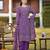 Malti grape light purple embroidered blended kurta sets