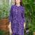 Palash vio light purple printed blended kurta sets
