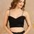 Black Georgette Siroski work Saree with Unstitched Blouse Piece