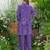 Palash vio light purple printed blended kurta sets
