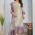 Rekha mauve dark mauve printed blended kurta sets