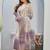 Rekha mauve dark mauve printed blended kurta sets