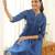 Nabha indi blue embroidered cotton kurta sets