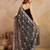 Georgette Multi Resham Thread Embroidered Saree with Unstitched Blouse
