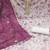 Women's wine viscose organza handwork unstitched dress material