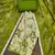 Women's parrot green banarasi cotton print handwork unstitched dress material
