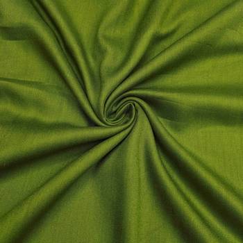 Women's parrot green banarasi cotton print handwork unstitched dress material 4