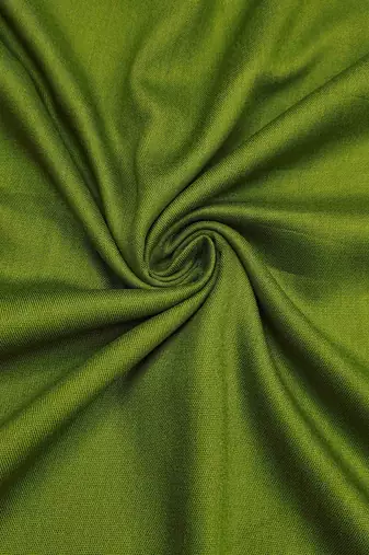 Women's parrot green banarasi cotton print handwork unstitched dress material