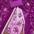 Women's purple banarasi cotton print handwork unstitched dress material