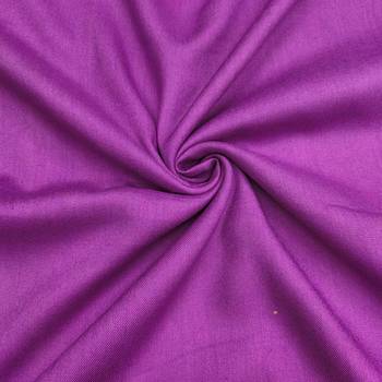 Women's purple banarasi cotton print handwork unstitched dress material 4