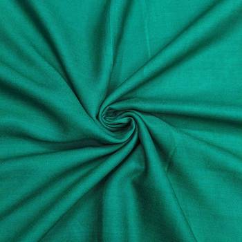 Women's turquoise banarasi cotton print handwork unstitched dress material 4