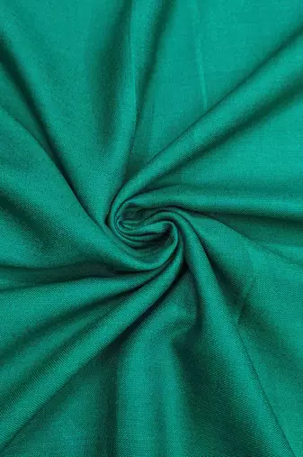 Women's turquoise banarasi cotton print handwork unstitched dress material