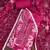 Women's magenta organza print handwork unstitched dress material