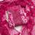 Women's magenta organza print handwork unstitched dress material