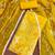 Women's yellow organza print handwork unstitched dress material