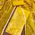 Women's yellow organza print handwork unstitched dress material