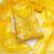 Women's yellow organza print handwork unstitched dress material