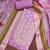 Women's lavender banarasi embroidered unstitched dress material