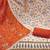 Women's off-white cambric cotton digital handwork unstitched dress material