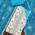 Women's off-white cambric cotton digital handwork unstitched dress material