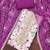 Women's off-white cambric cotton digital handwork unstitched dress material