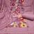 Women's mauvepremium roman cotton embroidered unstitched dress material