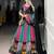 Rayon Bandhej Ajarakh Print Gamthi Lace Detailing Lehenga choli