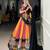 Rayon Bandhej Ajarakh Print Lehenga choli