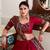 RED tussar Silk  Embossed Gamthi Print Lehenga choli