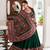 GREEN  tussar Silk Embossed Gamthi Print Lehenga choli