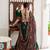 GREEN  tussar Silk Embossed Gamthi Print Lehenga choli