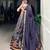 Navy BLUE Tussar Silk Lehenga Choli with Ikkat Print Mirror Work Dupatta